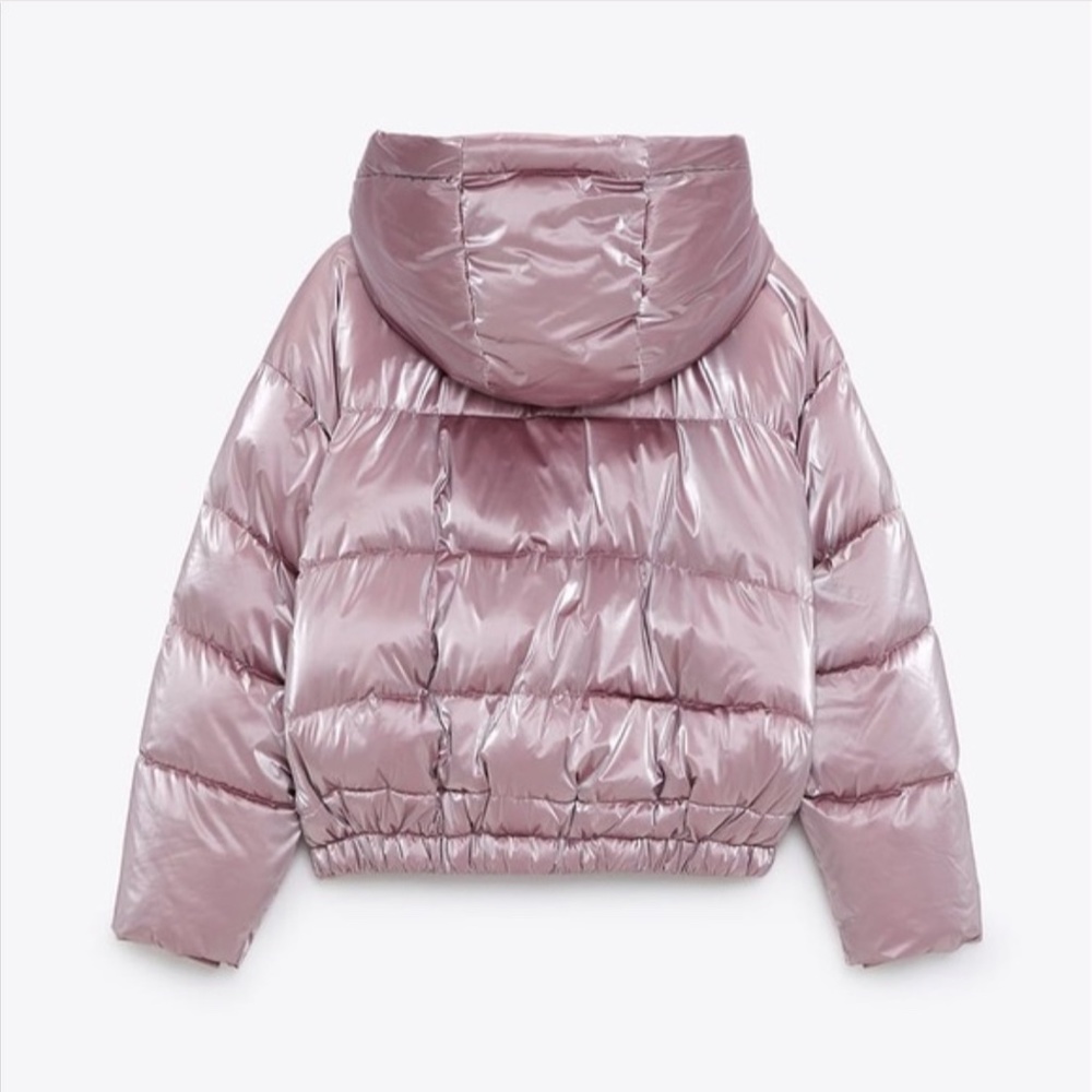 Zara Hooded Puffer Jacket NWT - Picture 9 of 14